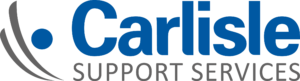 Carlisle Support Services logo with blue and grey text and an abstract icon on the left, representing Carlisle Security—a trusted security company known for its professional security services.