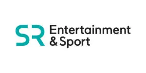 Logo with turquoise SR on the left and the words Entertainment & Sport in black text on the right, all set against a white background—designed for Gary Brooks’ 2024 collection.