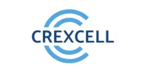 The Crexcell Limited logo features the word CREXCELL in blue, overlaid on two stylised, incomplete blue semicircles forming the letter C on a white background.