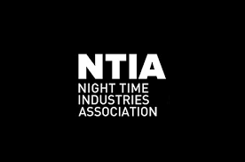 White text on a black background reads NTIA Night Time Industries Association in bold and regular capital letters.